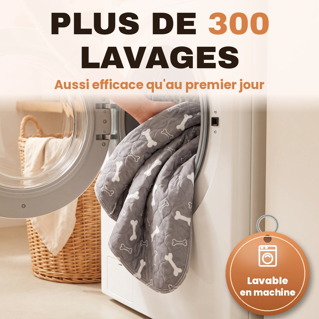 Plus de 300 lavages en machine