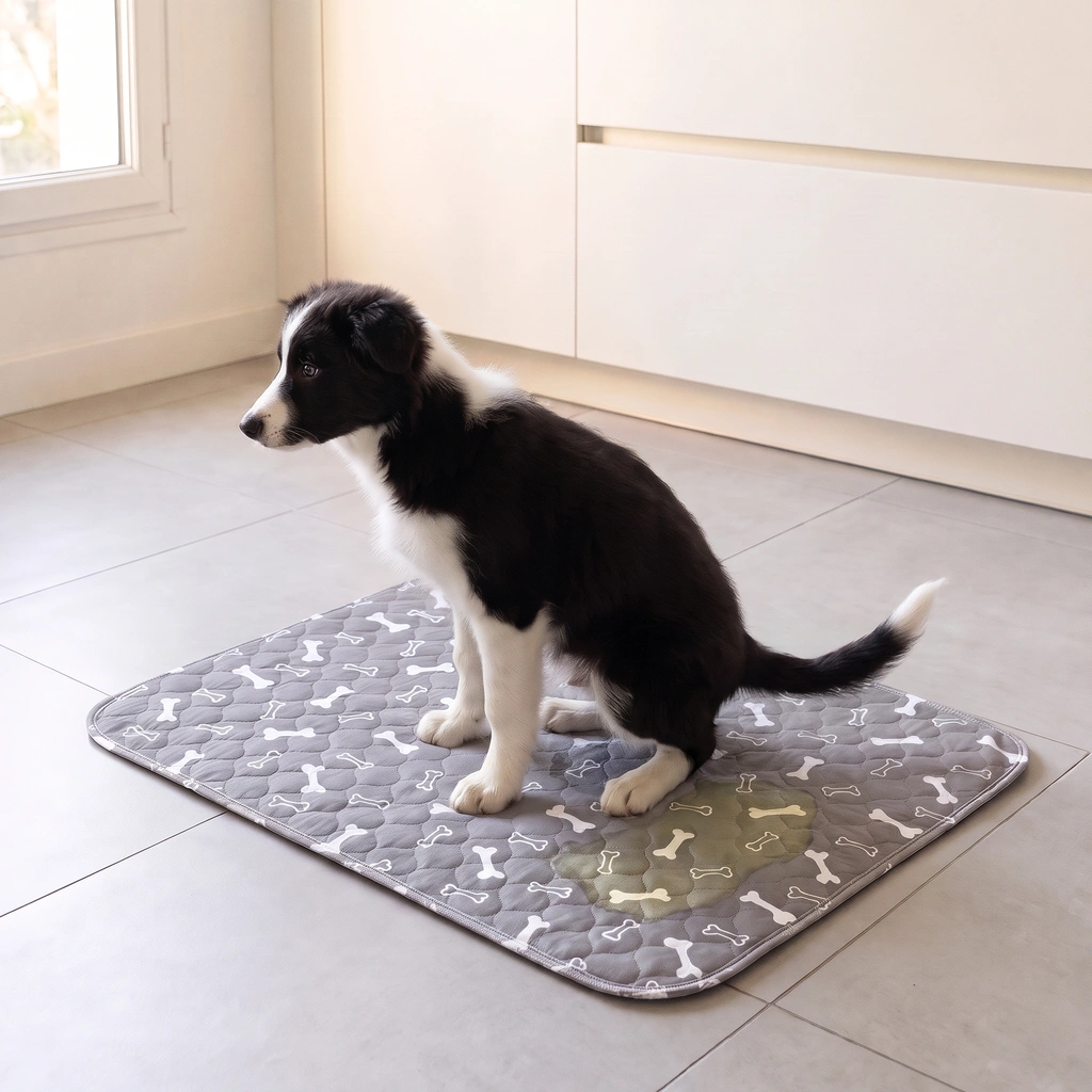 Après : le chiot fait sur EduPropre