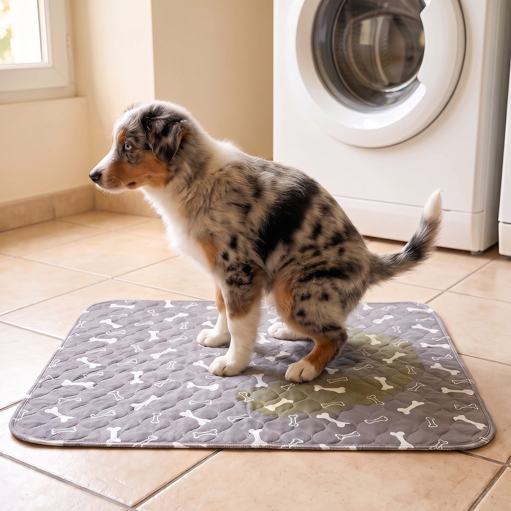 Après : le chiot fait sur EduPropre