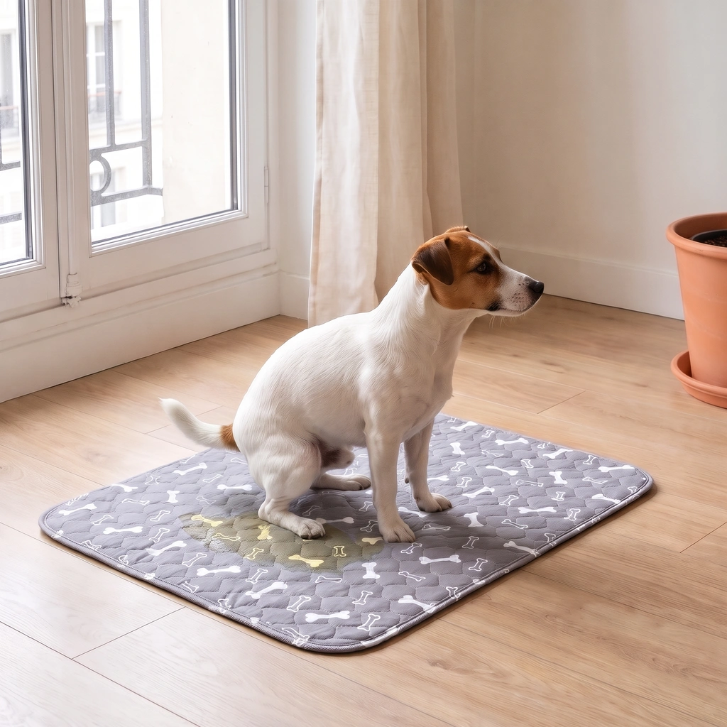 Après : le chien fait sur EduPropre