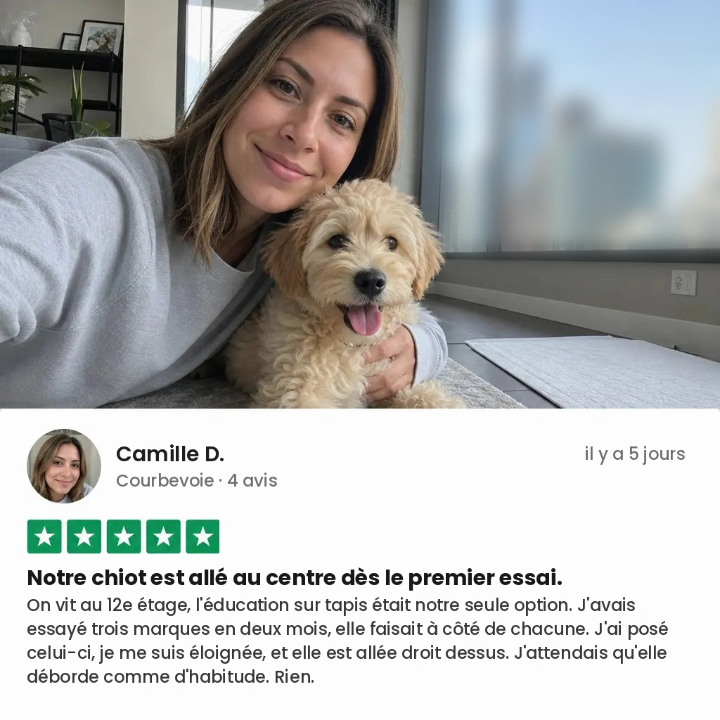 Avis de Camille D. avec son chiot